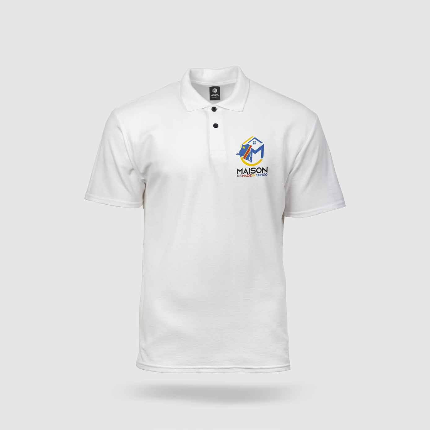 Polo blanc brodé du logo